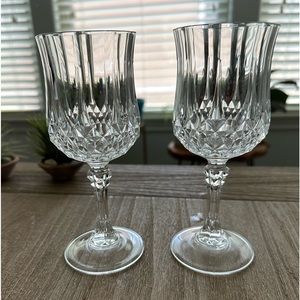 Vintage D’Arques Longchamp Wine Glasses set of 2